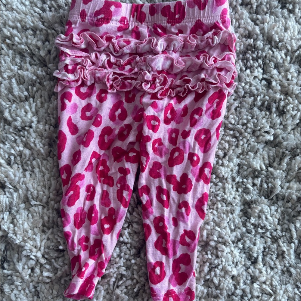 Posh Peanut Pink Leopard Baby Leggings